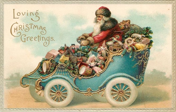 Поздравление 1 Retro Cards Vintage Christmas